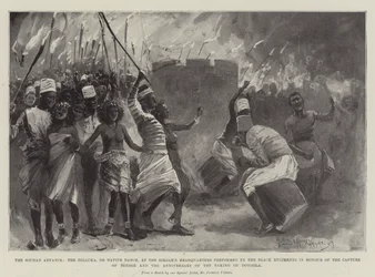 The Soudan Advance, the Dilluka, or Native Dance, at the Sirdar
